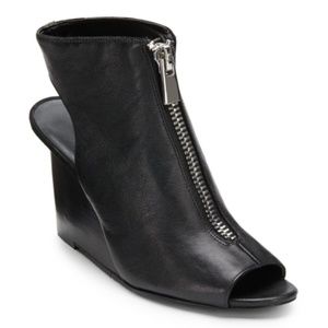 Nine West Hollyroot Peep-Toe Wedge Ankle Boots
